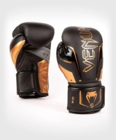 Перчатки Elite Evo 12oz черн/бронз. (арт. VENUM-04260-137-12oz)